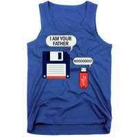 I Am Your Father Retro Floppy Disk USB Tank Top