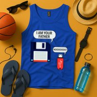 I Am Your Father Retro Floppy Disk USB Tank Top