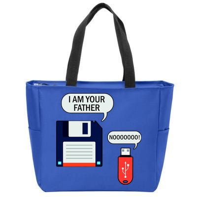 I Am Your Father Retro Floppy Disk USB Zip Tote Bag