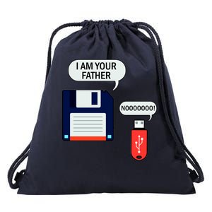 I Am Your Father Retro Floppy Disk USB Drawstring Bag