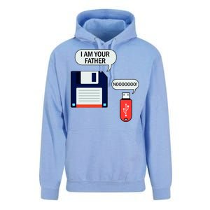 I Am Your Father Retro Floppy Disk USB Unisex Surf Hoodie