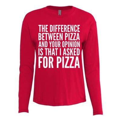 I Asked For Pizza Not Your Opinion Womens Cotton Relaxed Long Sleeve T-Shirt