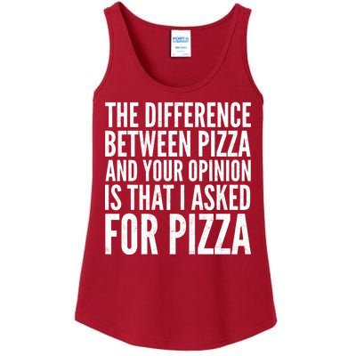 I Asked For Pizza Not Your Opinion Ladies Essential Tank