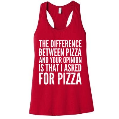 I Asked For Pizza Not Your Opinion Womens Tank Top