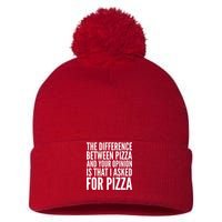 I Asked For Pizza Not Your Opinion Pom Pom 12in Knit Beanie
