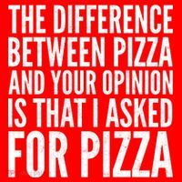 I Asked For Pizza Not Your Opinion Pom Pom 12in Knit Beanie