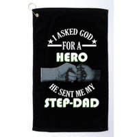 I Asked God For A Hero He Sent Me My Step-Dad Golf Towel