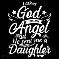 I Asked God For An Angel And He Sent Me A Daughter Flatbill Hat