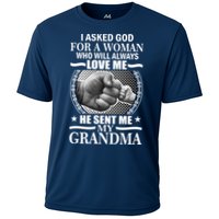 I Asked God For Grandma Cooling Performance Crew T-Shirt