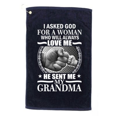 I Asked God For Grandma Golf Towel