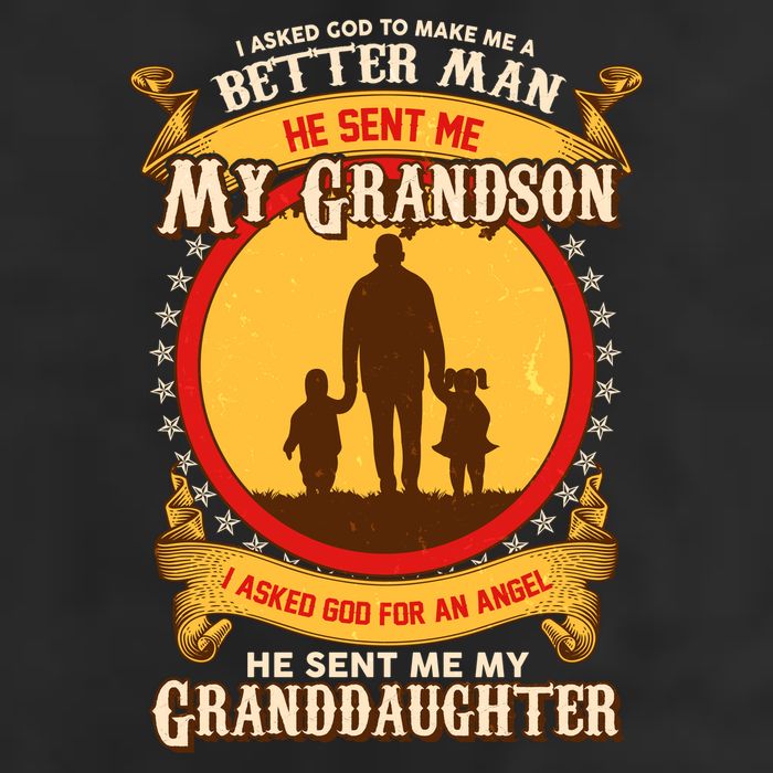 I Asked God to Make Me A Better Man Grandson Granddaughter Adult Drive Performance Visor