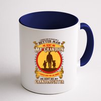 I Asked God to Make Me A Better Man Grandson Granddaughter Coffee Mug