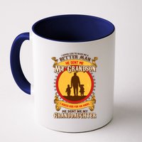 I Asked God to Make Me A Better Man Grandson Granddaughter Coffee Mug