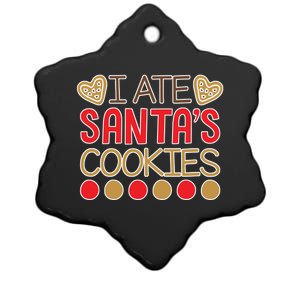 I Ate Santa's Cookie Ceramic Star Ornament