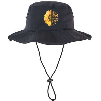I Became A Nurse Because Your life Is Worth My Time Bucket Hat