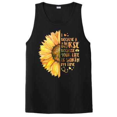 I Became A Nurse Because Your life Is Worth My Time PosiCharge Competitor Tank