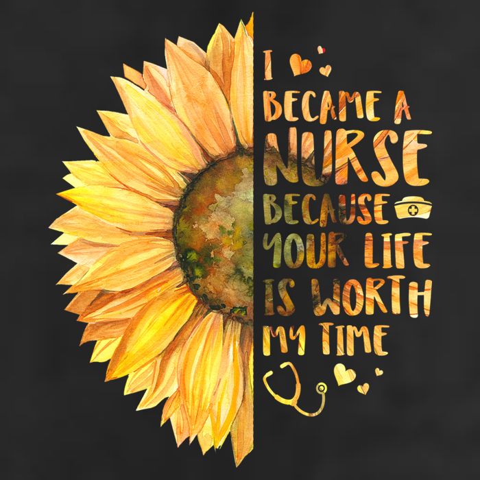 I Became A Nurse Because Your life Is Worth My Time Golf Towel