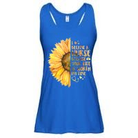 I Became A Nurse Because Your life Is Worth My Time Ladies Essential Flowy Tank