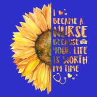 I Became A Nurse Because Your life Is Worth My Time Stripe Pom Pom Beanie