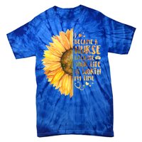 I Became A Nurse Because Your life Is Worth My Time Tie-Dye T-Shirt