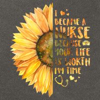 I Became A Nurse Because Your life Is Worth My Time Cotton Canvas Backpack