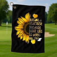 I Became A Teacher Because Your Life Is Worth My Time Golf Towel