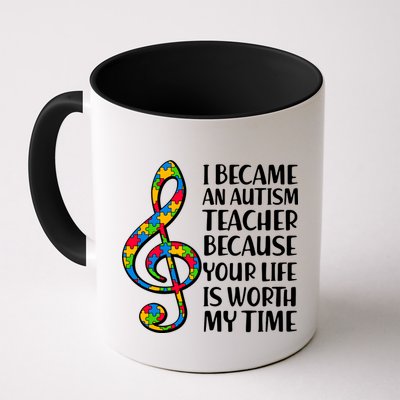 I Became An Autism Teacher For You Mug
