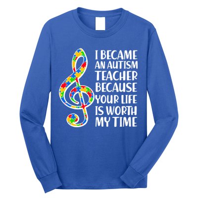 I Became An Autism Teacher For You Long Sleeve Shirt