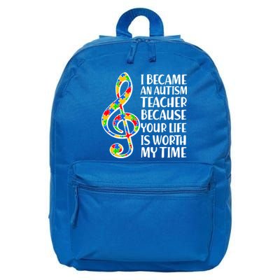 I Became An Autism Teacher For You 16 in Basic Backpack
