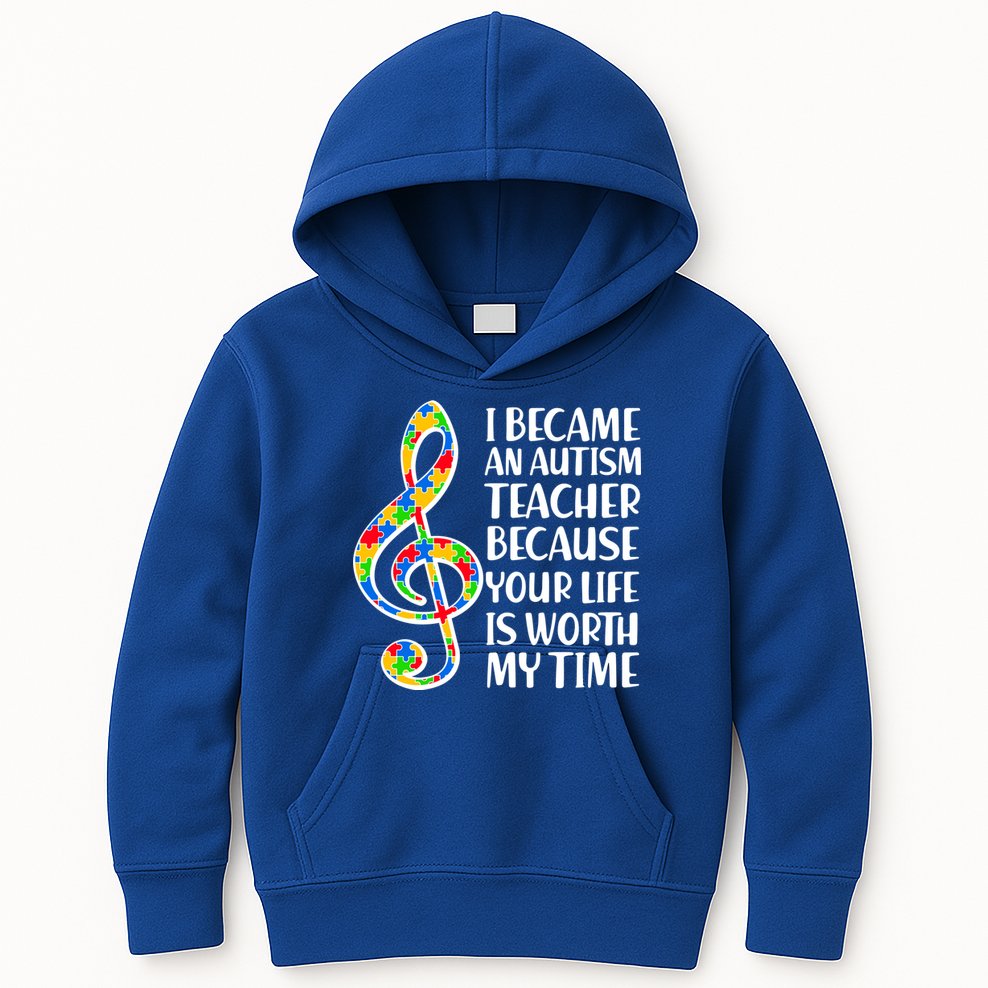 I Became An Autism Teacher For You Kids Hoodie