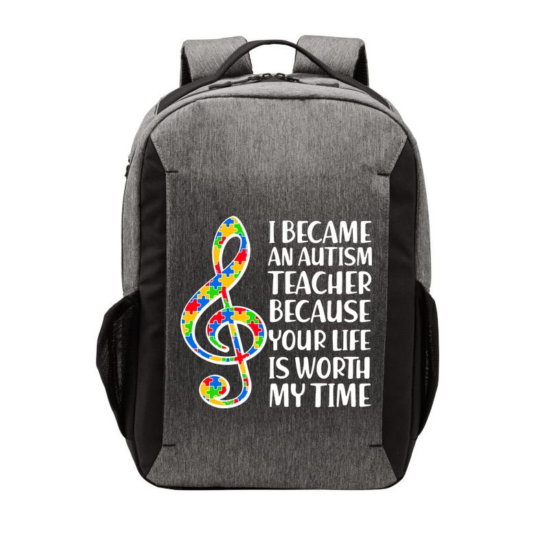 I Became An Autism Teacher For You Vector Backpack