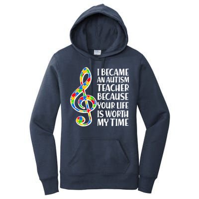 I Became An Autism Teacher For You Women's Pullover Hoodie