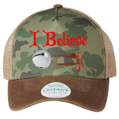 I Believe Christmas Bell Legacy Tie Dye Trucker Hat