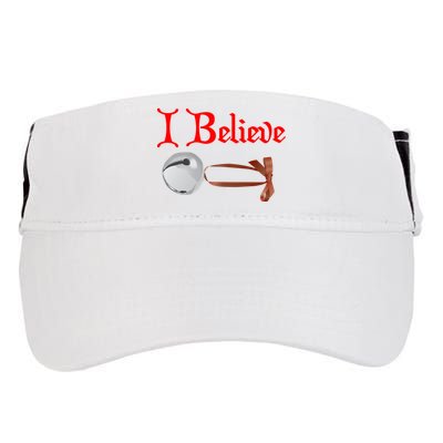 I Believe Christmas Bell Adult Drive Performance Visor