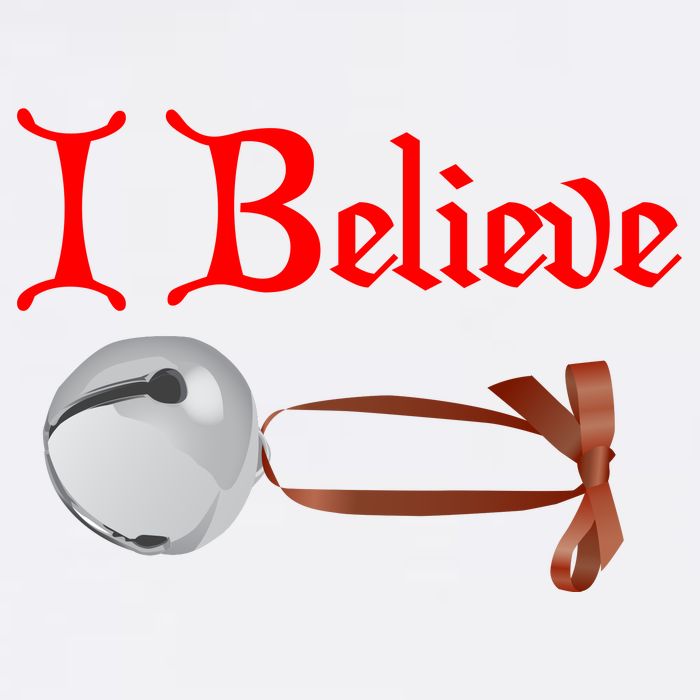 I Believe Christmas Bell 11oz C Handle Ceramic Mug