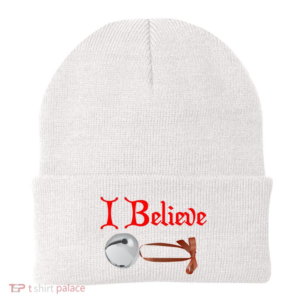 I Believe Christmas Bell Beanie