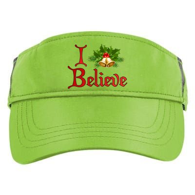 I Believe Christmas Bells Adult Drive Performance Visor