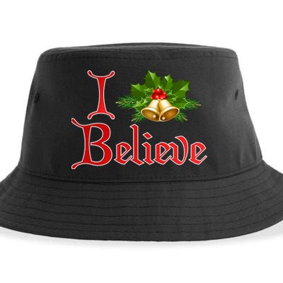 I Believe Christmas Bells Sustainable Bucket Hat