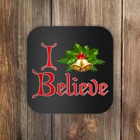 I Believe Christmas Bells Coaster