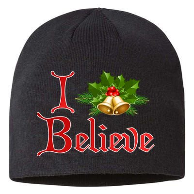 I Believe Christmas Bells Sustainable Beanie