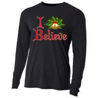 I Believe Christmas Bells Cooling Performance Long Sleeve Crew