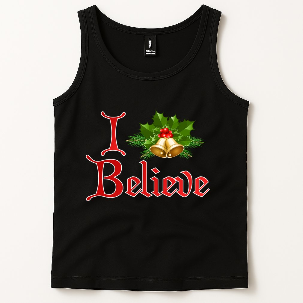 I Believe Christmas Bells Tank Top