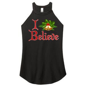 I Believe Christmas Bells Women's Perfect Tri Rocker Tank