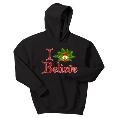 I Believe Christmas Bells Kids Hoodie