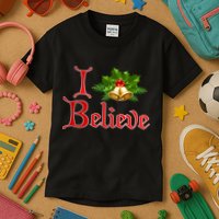 I Believe Christmas Bells Kids T-Shirt