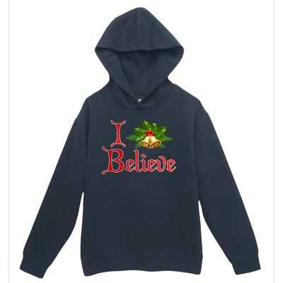 I Believe Christmas Bells Urban Pullover Hoodie