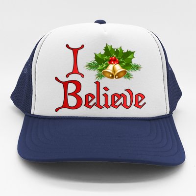 I Believe Christmas Bells Trucker Hat