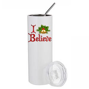 I Believe Christmas Bells Stainless Steel Tumbler