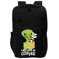 I Believe In Coffee Alien Impact Tech Backpack