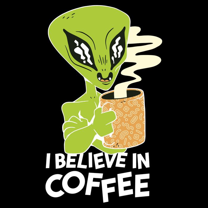 I Believe In Coffee Alien Impact Tech Backpack